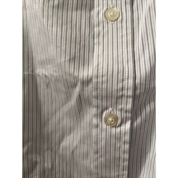 Men's Stripe Button Front Shirt Long Sleeve Size XL Multi-Color - Picture 6 of 15